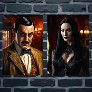 Gomez & Morticia 13 x 19" Prints - only 6 hand numbered pairs available